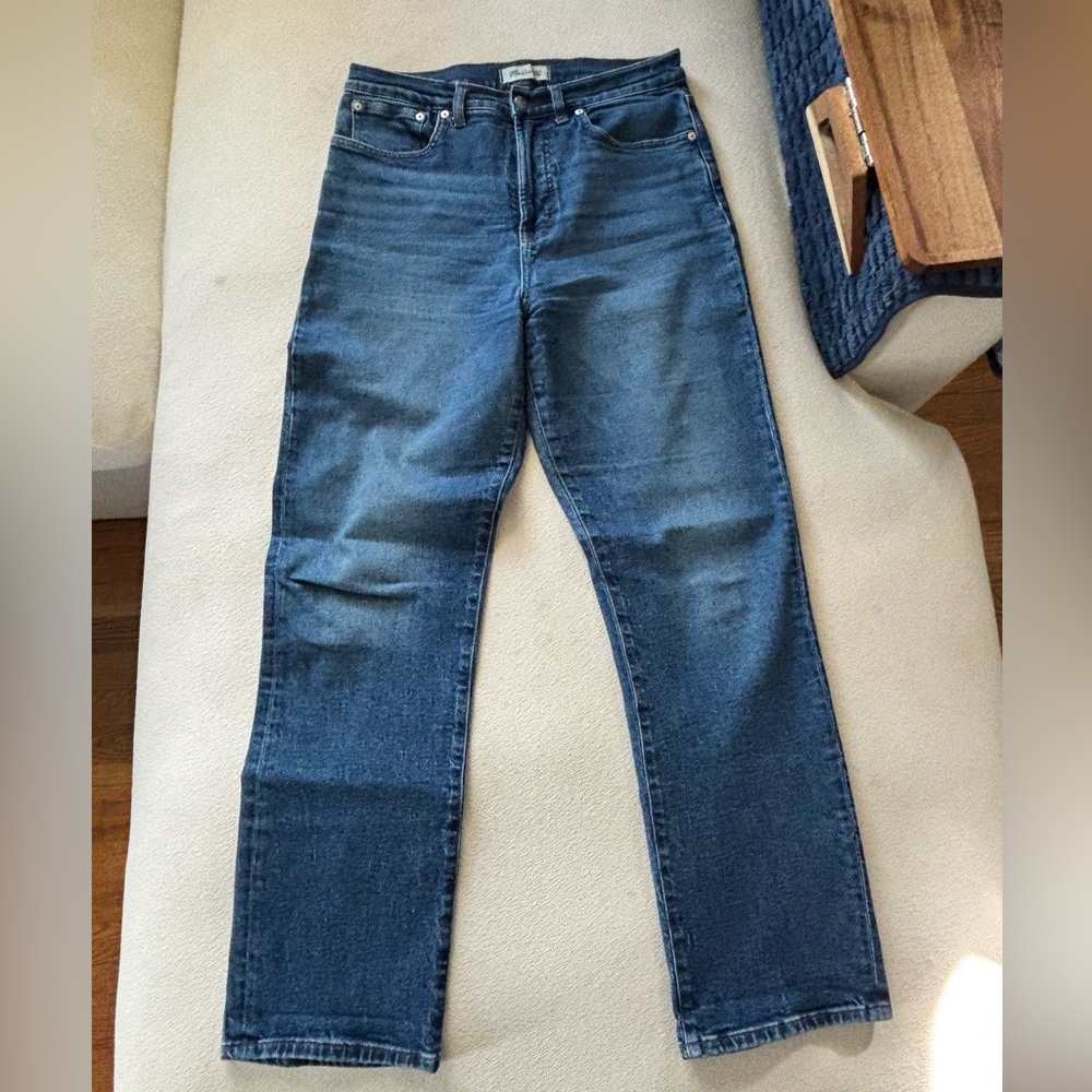 Madewell Women's 90s Straight Leg Blue Jeans
